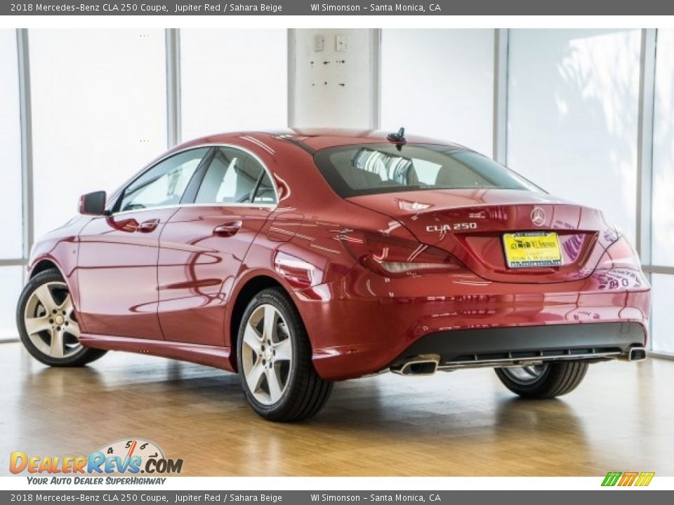 2018 Mercedes-Benz CLA 250 Coupe Jupiter Red / Sahara Beige Photo #3