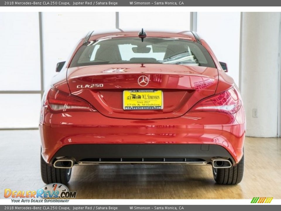 2018 Mercedes-Benz CLA 250 Coupe Jupiter Red / Sahara Beige Photo #4