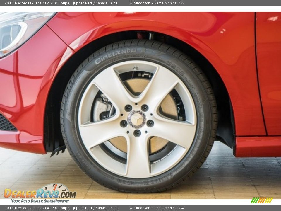2018 Mercedes-Benz CLA 250 Coupe Jupiter Red / Sahara Beige Photo #9