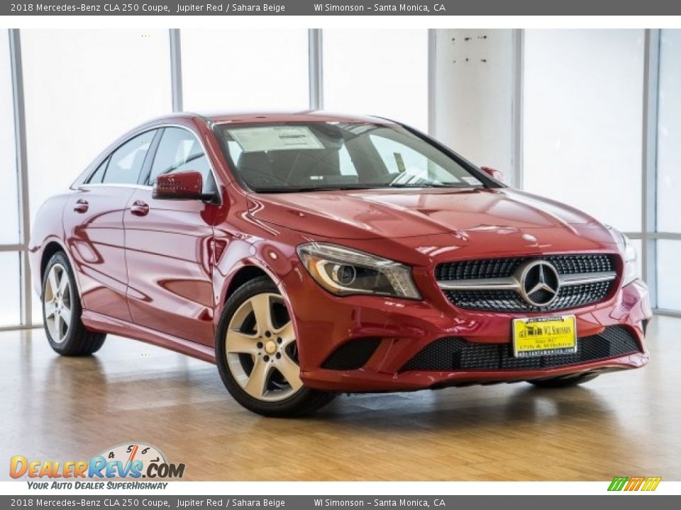 2018 Mercedes-Benz CLA 250 Coupe Jupiter Red / Sahara Beige Photo #12