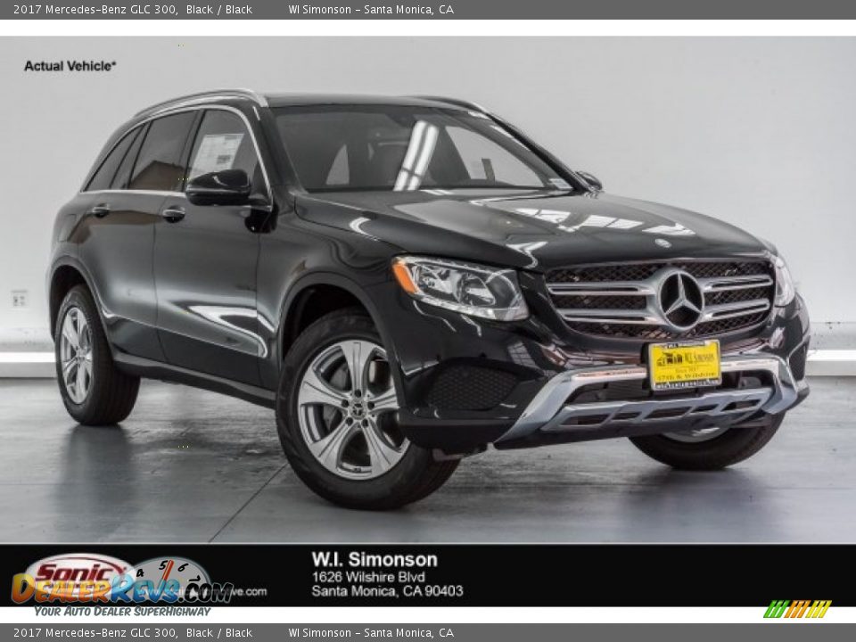 2017 Mercedes-Benz GLC 300 Black / Black Photo #1