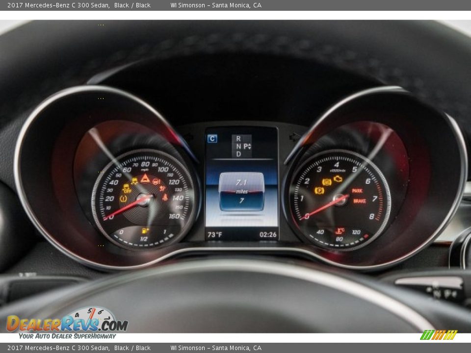 2017 Mercedes-Benz C 300 Sedan Black / Black Photo #6