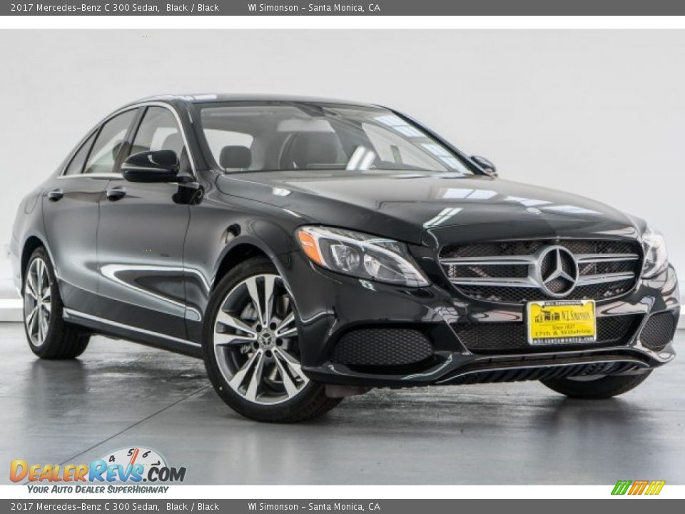 2017 Mercedes-Benz C 300 Sedan Black / Black Photo #10