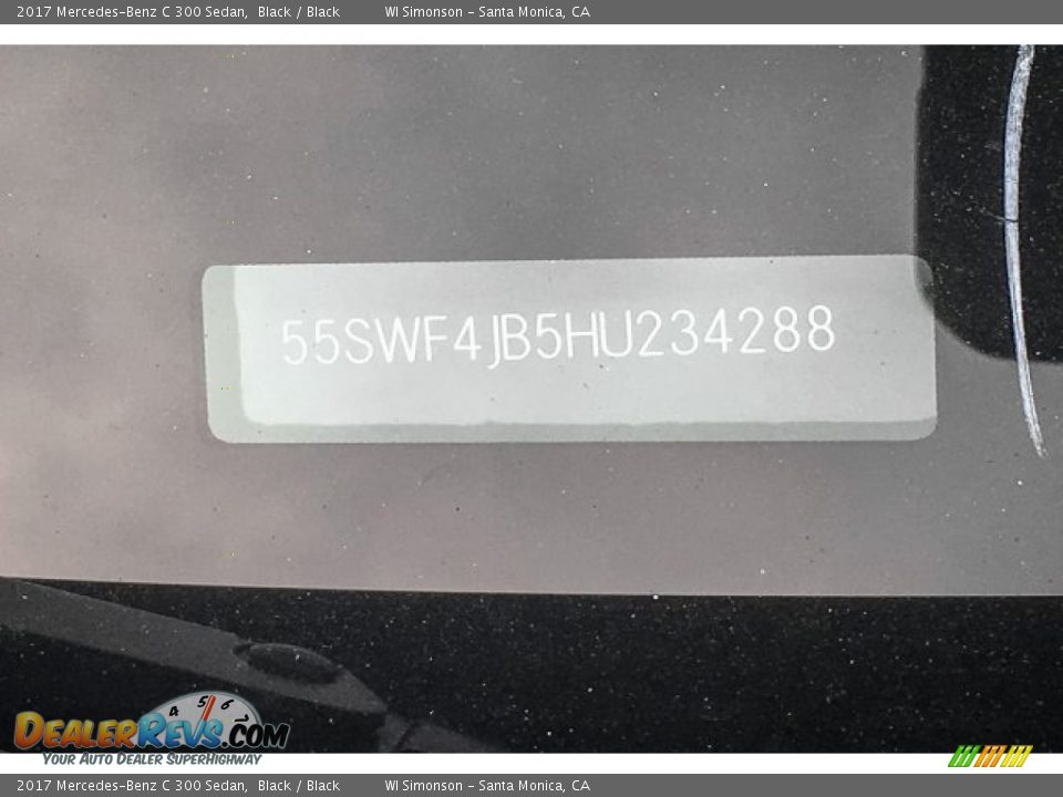 2017 Mercedes-Benz C 300 Sedan Black / Black Photo #11