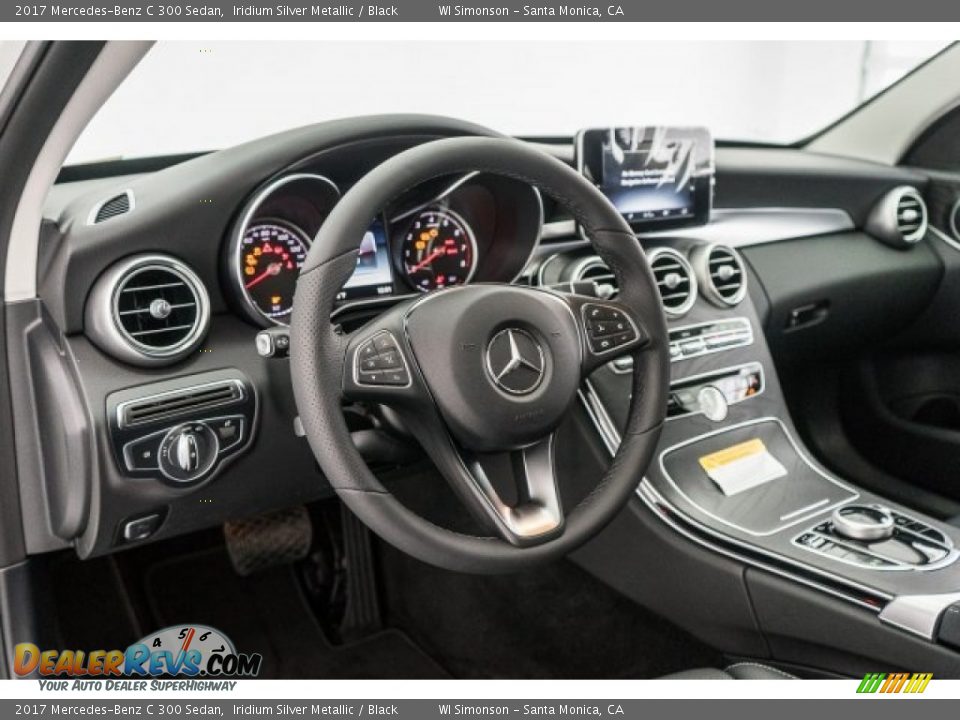 2017 Mercedes-Benz C 300 Sedan Iridium Silver Metallic / Black Photo #6