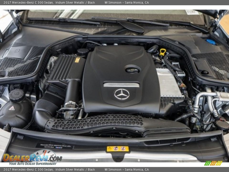 2017 Mercedes-Benz C 300 Sedan Iridium Silver Metallic / Black Photo #8