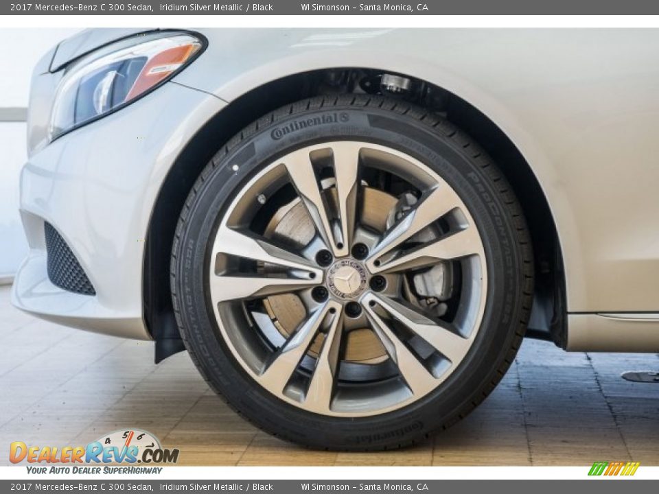 2017 Mercedes-Benz C 300 Sedan Iridium Silver Metallic / Black Photo #9