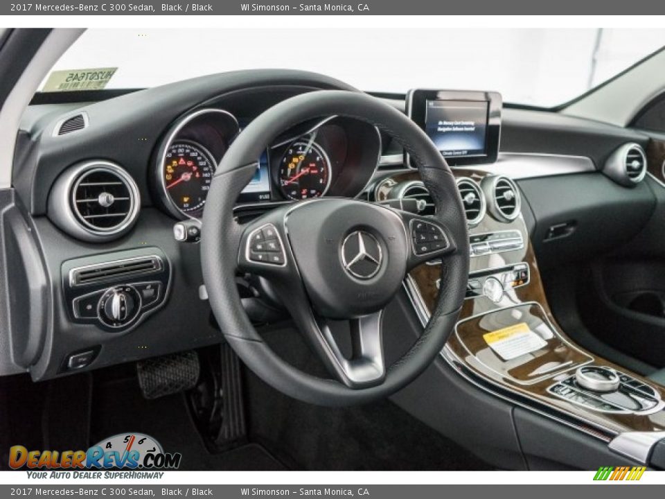 2017 Mercedes-Benz C 300 Sedan Black / Black Photo #6