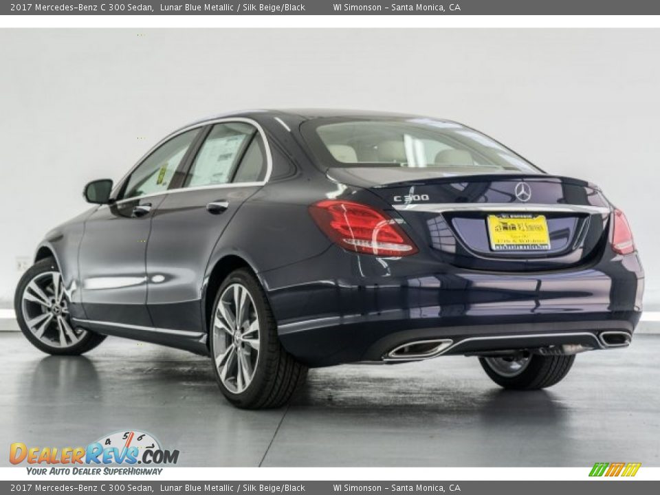 2017 Mercedes-Benz C 300 Sedan Lunar Blue Metallic / Silk Beige/Black Photo #3