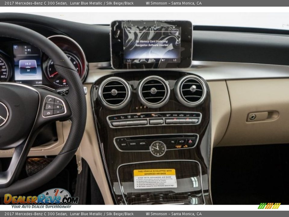 2017 Mercedes-Benz C 300 Sedan Lunar Blue Metallic / Silk Beige/Black Photo #10