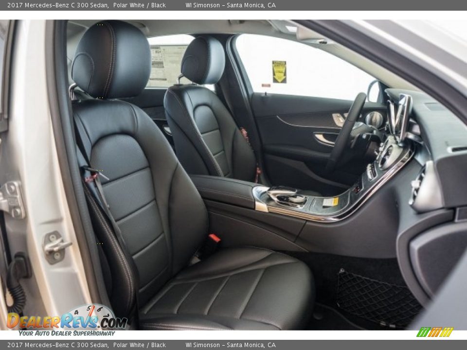 2017 Mercedes-Benz C 300 Sedan Polar White / Black Photo #2