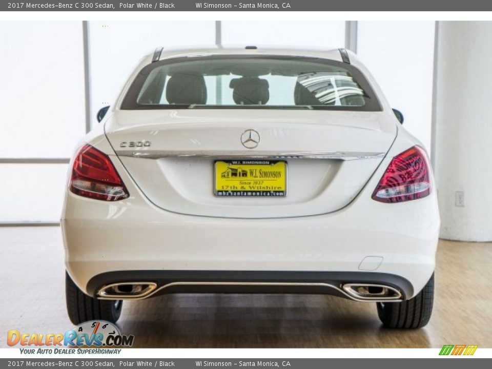 2017 Mercedes-Benz C 300 Sedan Polar White / Black Photo #4