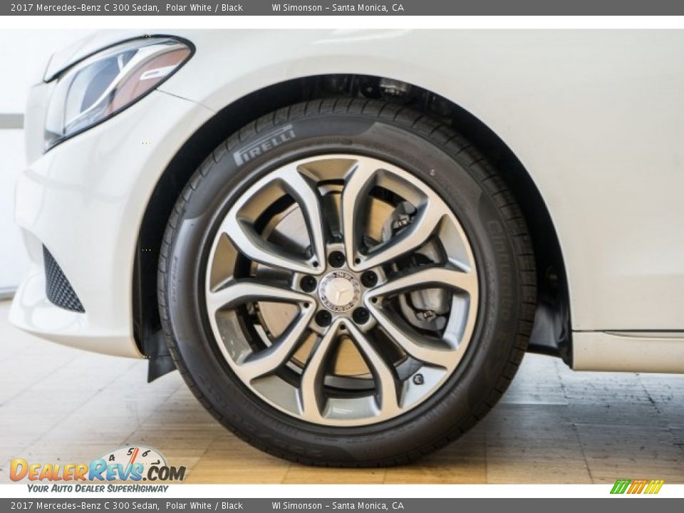 2017 Mercedes-Benz C 300 Sedan Polar White / Black Photo #9