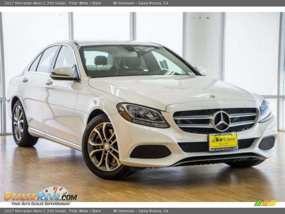 2017 Mercedes-Benz C 300 Sedan Polar White / Black Photo #12
