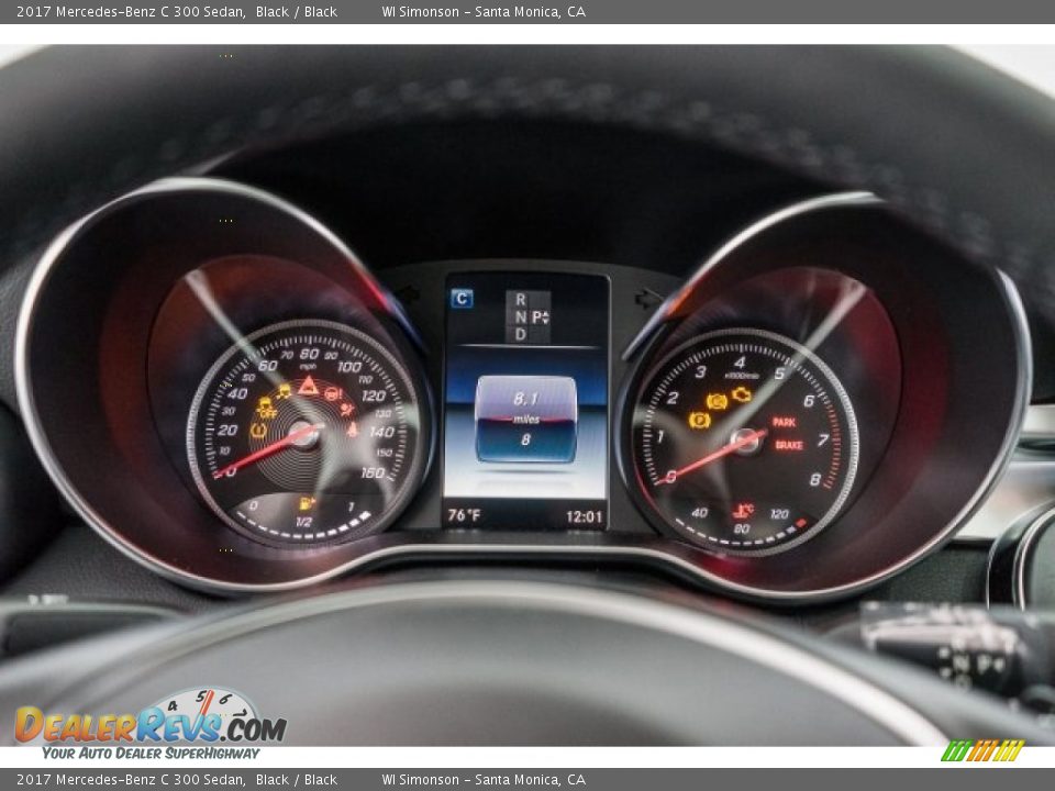 2017 Mercedes-Benz C 300 Sedan Black / Black Photo #7