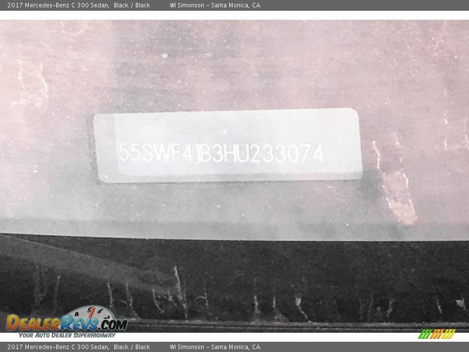 2017 Mercedes-Benz C 300 Sedan Black / Black Photo #9