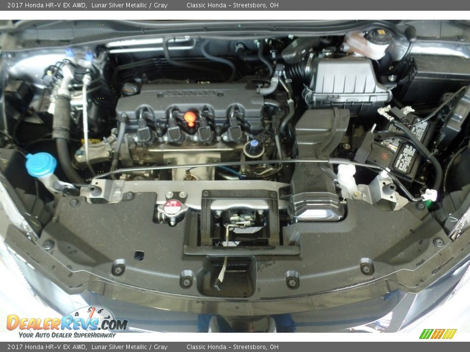 2017 Honda HR-V EX AWD Lunar Silver Metallic / Gray Photo #16