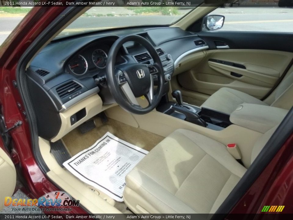 2011 Honda Accord LX-P Sedan Dark Amber Metallic / Ivory Photo #16