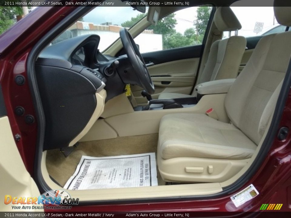 2011 Honda Accord LX-P Sedan Dark Amber Metallic / Ivory Photo #17