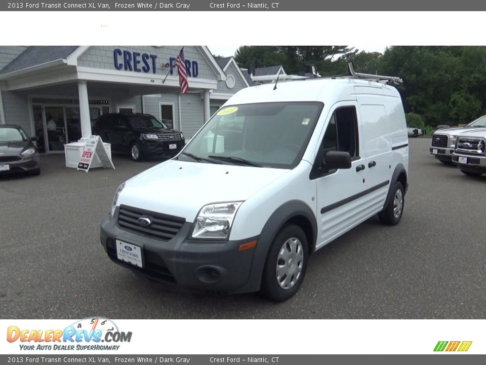 2013 Ford Transit Connect XL Van Frozen White / Dark Gray Photo #3