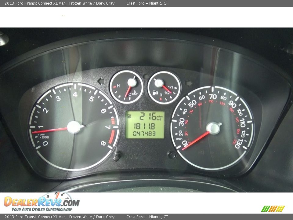 2013 Ford Transit Connect XL Van Frozen White / Dark Gray Photo #12