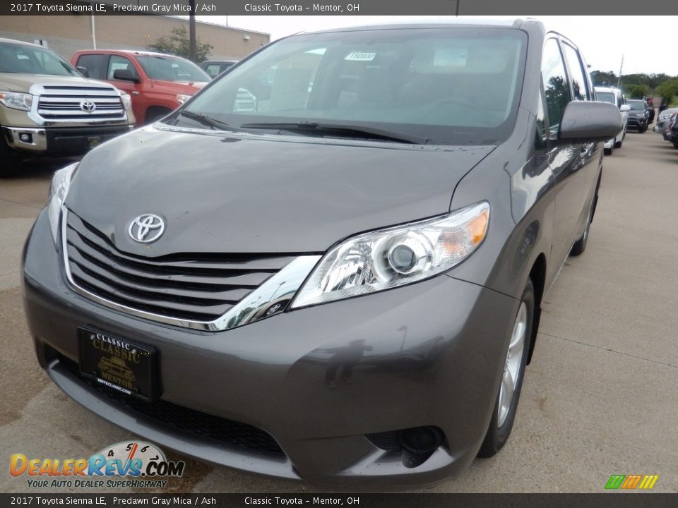 2017 Toyota Sienna LE Predawn Gray Mica / Ash Photo #1