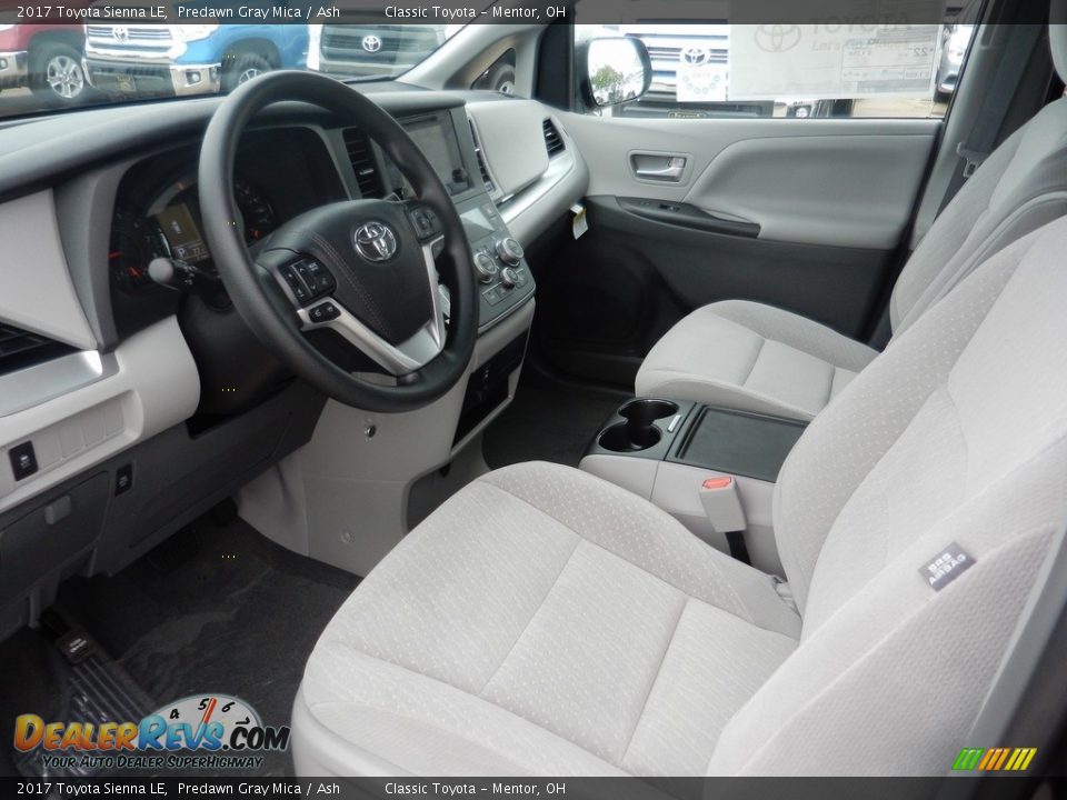 2017 Toyota Sienna LE Predawn Gray Mica / Ash Photo #3