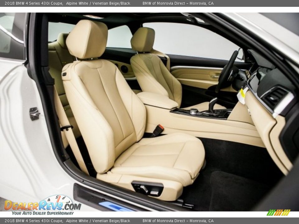 2018 BMW 4 Series 430i Coupe Alpine White / Venetian Beige/Black Photo #2