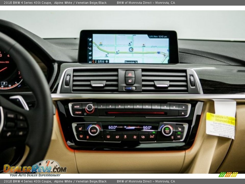 2018 BMW 4 Series 430i Coupe Alpine White / Venetian Beige/Black Photo #6