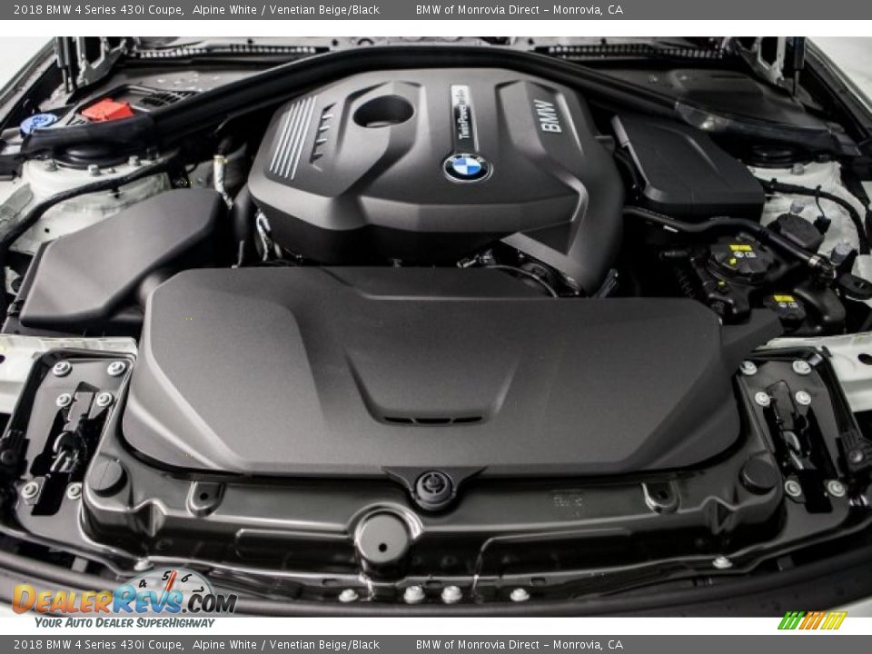 2018 BMW 4 Series 430i Coupe Alpine White / Venetian Beige/Black Photo #8