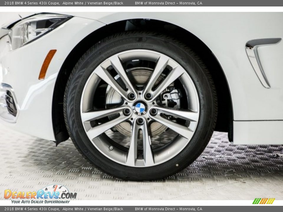 2018 BMW 4 Series 430i Coupe Alpine White / Venetian Beige/Black Photo #9