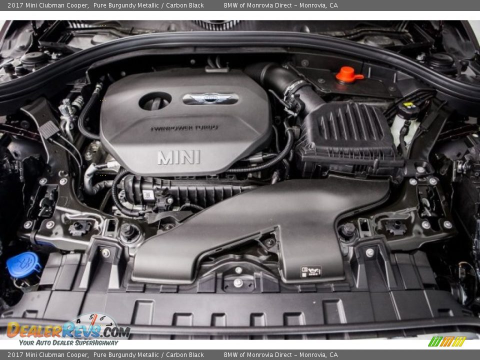 2017 Mini Clubman Cooper Pure Burgundy Metallic / Carbon Black Photo #8