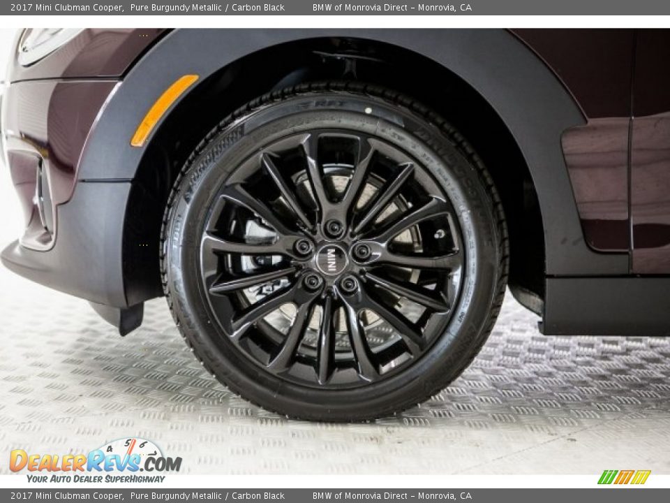 2017 Mini Clubman Cooper Pure Burgundy Metallic / Carbon Black Photo #9