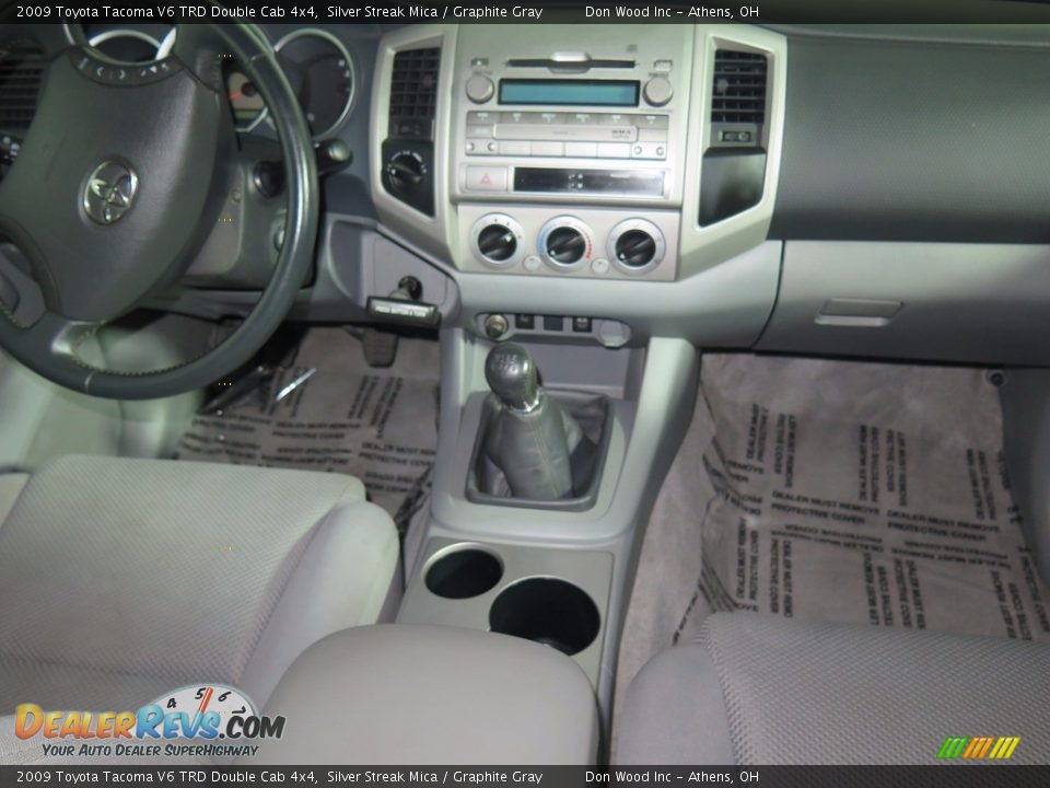 2009 Toyota Tacoma V6 TRD Double Cab 4x4 Silver Streak Mica / Graphite Gray Photo #12