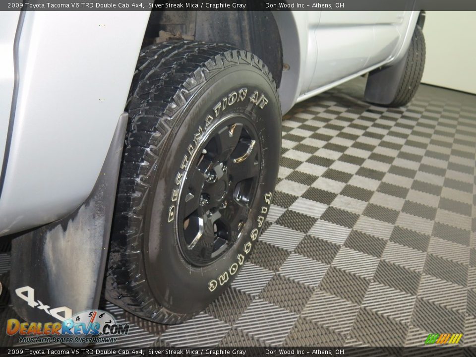 2009 Toyota Tacoma V6 TRD Double Cab 4x4 Silver Streak Mica / Graphite Gray Photo #19