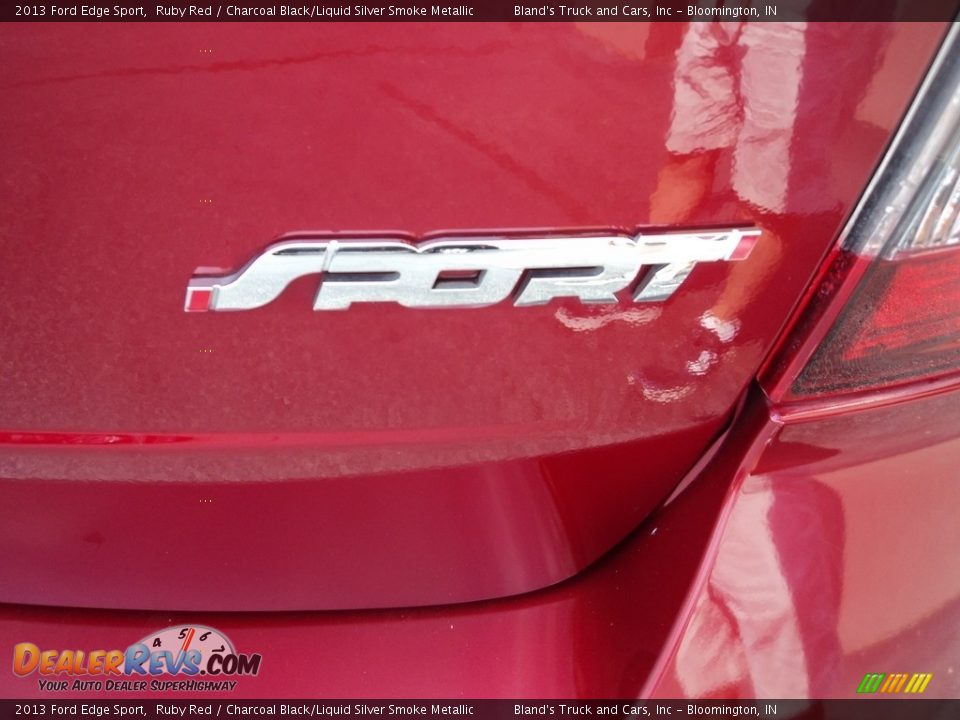 2013 Ford Edge Sport Ruby Red / Charcoal Black/Liquid Silver Smoke Metallic Photo #30