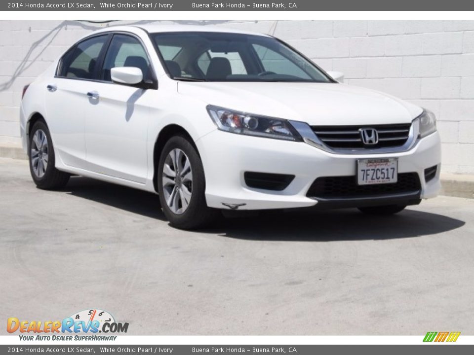 2014 Honda Accord LX Sedan White Orchid Pearl / Ivory Photo #1