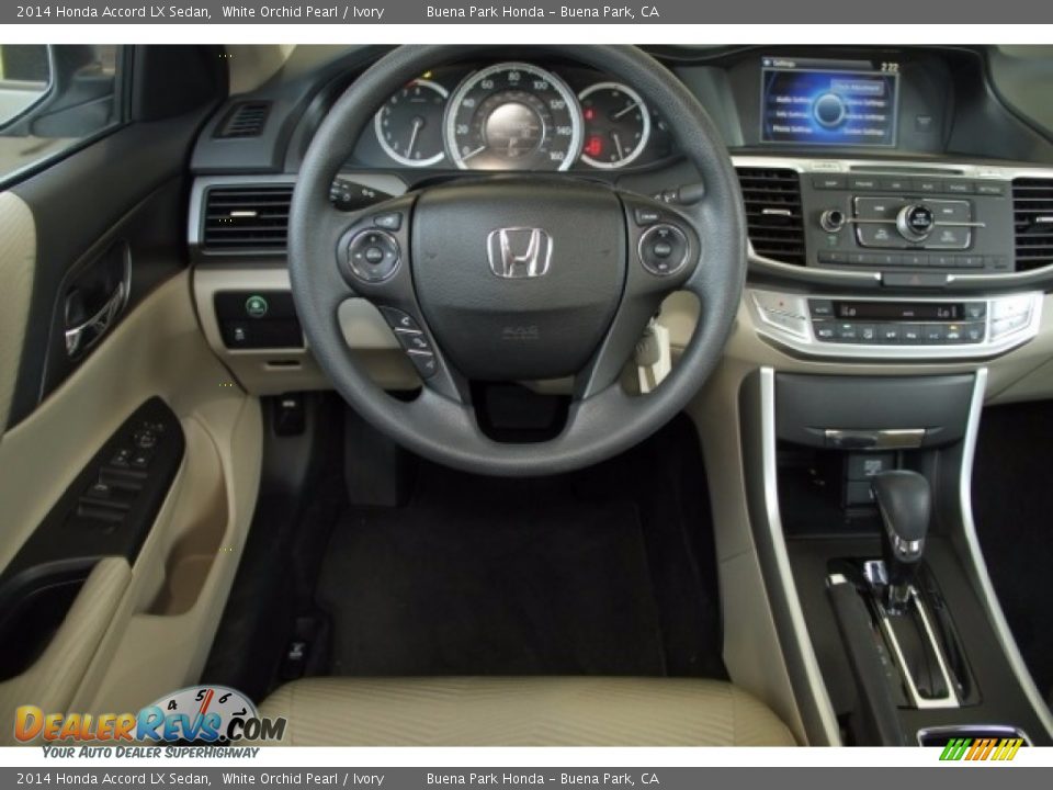 2014 Honda Accord LX Sedan White Orchid Pearl / Ivory Photo #5