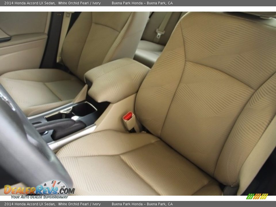 2014 Honda Accord LX Sedan White Orchid Pearl / Ivory Photo #12