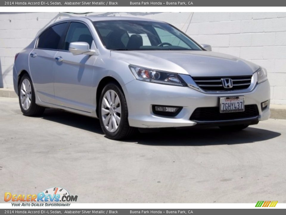 2014 Honda Accord EX-L Sedan Alabaster Silver Metallic / Black Photo #1