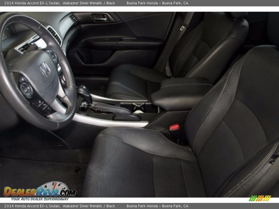2014 Honda Accord EX-L Sedan Alabaster Silver Metallic / Black Photo #3