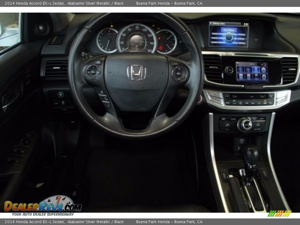 2014 Honda Accord EX-L Sedan Alabaster Silver Metallic / Black Photo #5