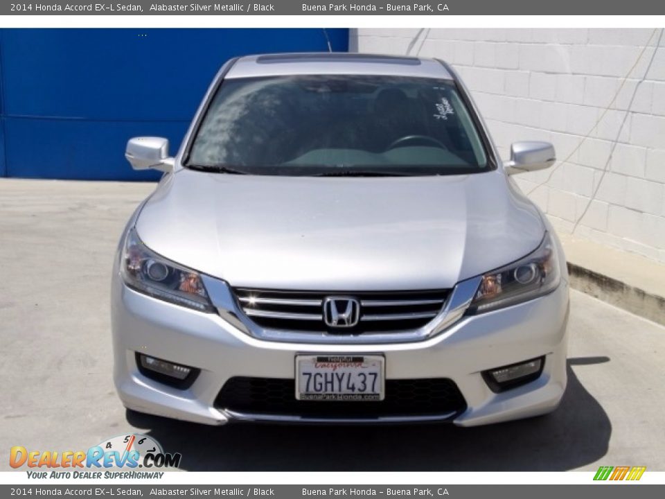 2014 Honda Accord EX-L Sedan Alabaster Silver Metallic / Black Photo #7