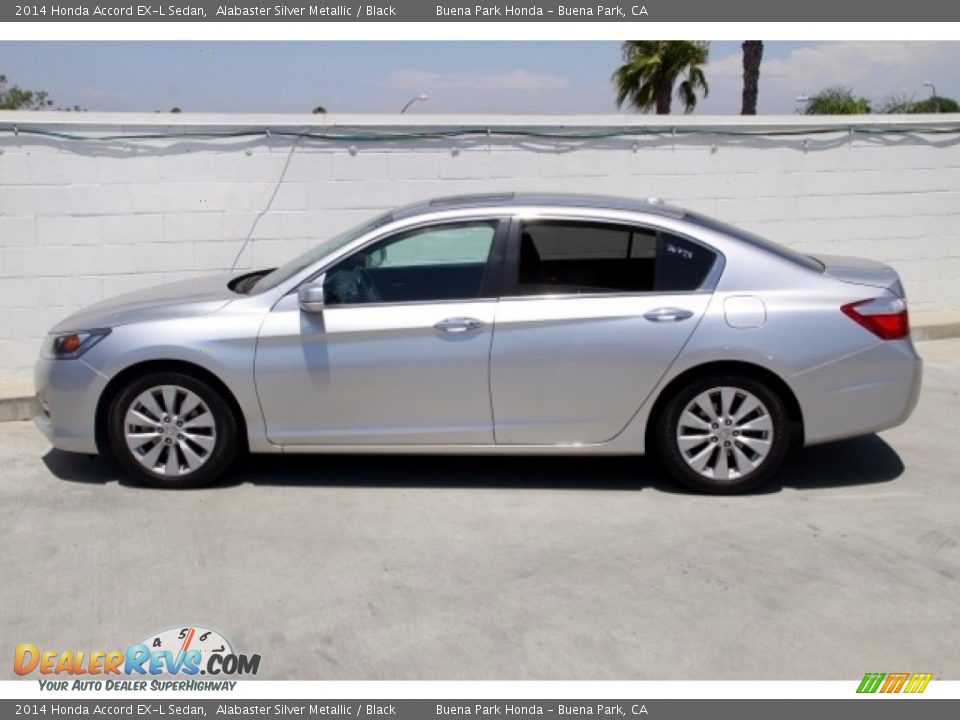 2014 Honda Accord EX-L Sedan Alabaster Silver Metallic / Black Photo #8