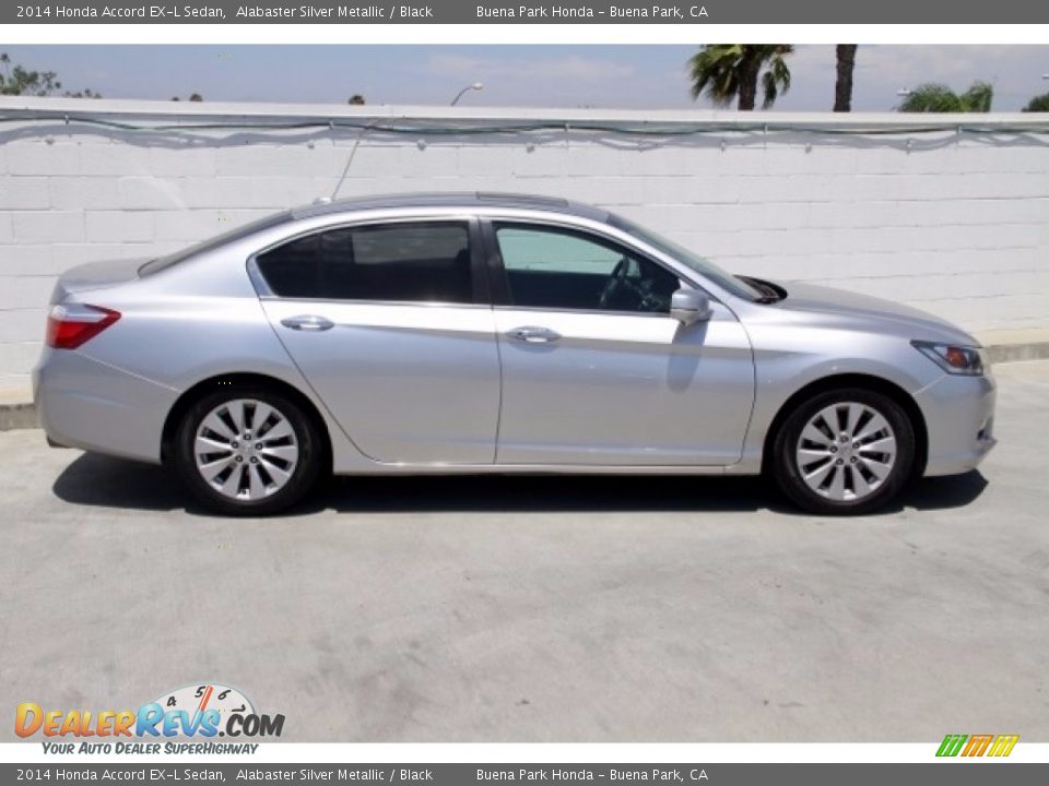 2014 Honda Accord EX-L Sedan Alabaster Silver Metallic / Black Photo #10