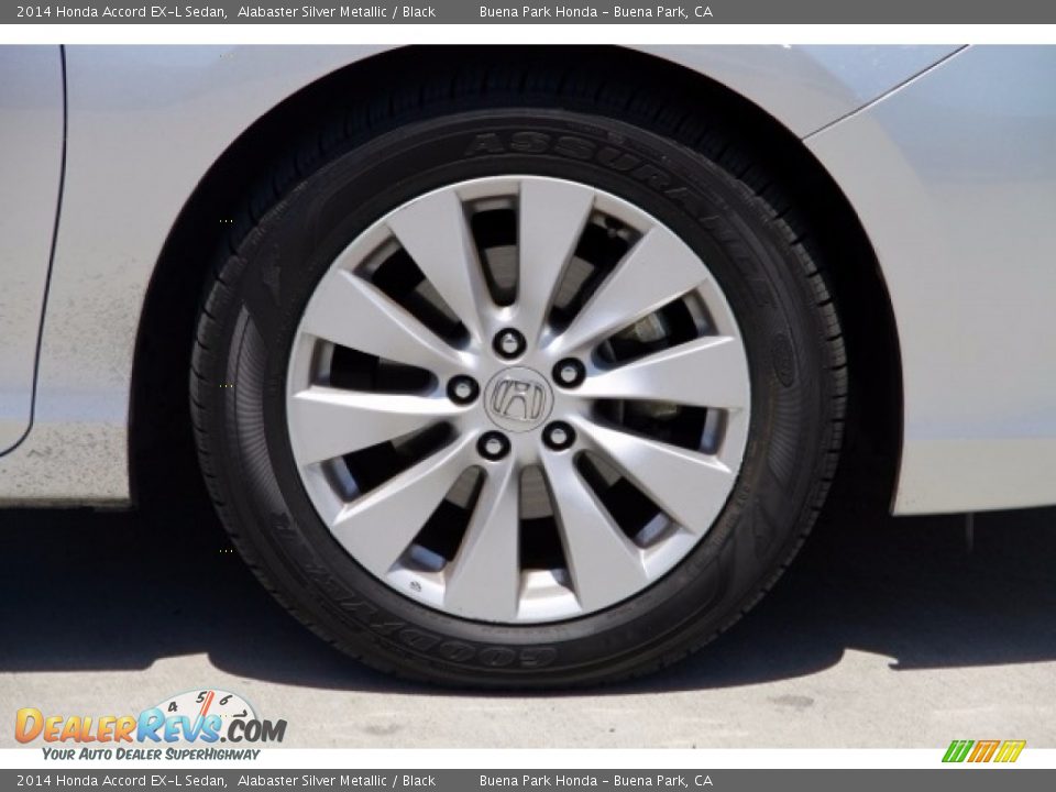 2014 Honda Accord EX-L Sedan Alabaster Silver Metallic / Black Photo #31