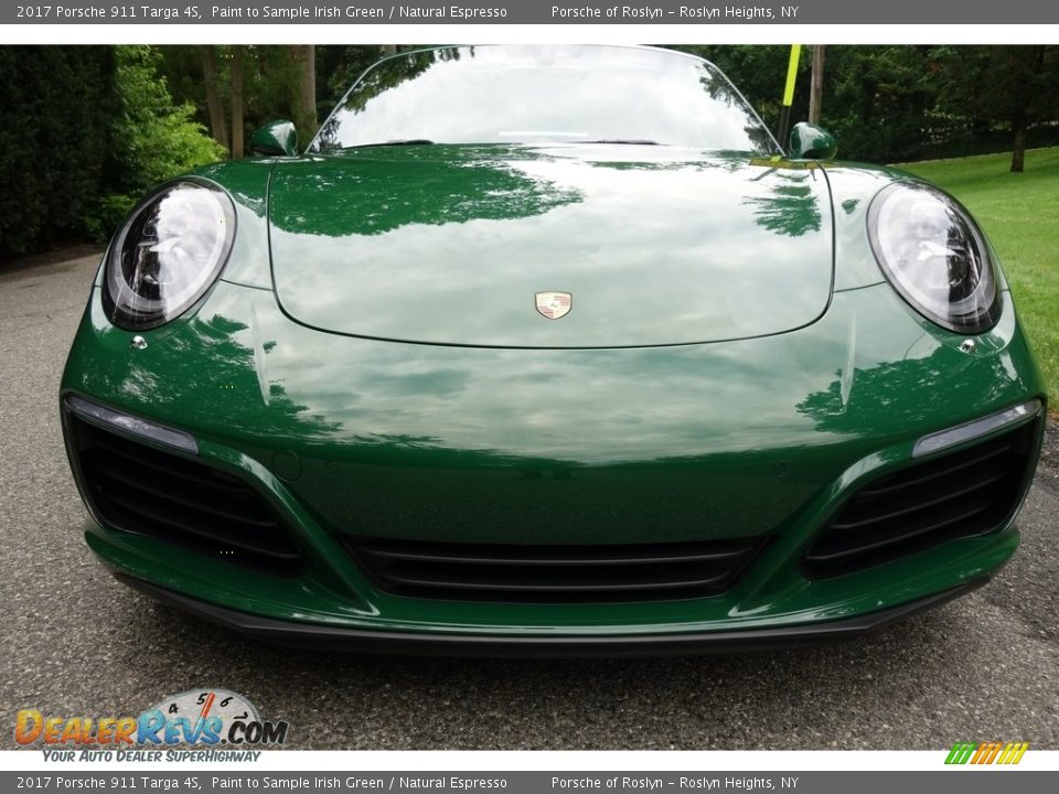 2017 Porsche 911 Targa 4S Paint to Sample Irish Green / Natural Espresso Photo #2