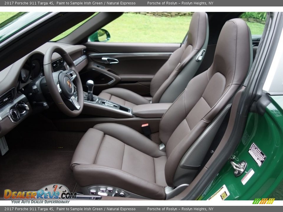 Front Seat of 2017 Porsche 911 Targa 4S Photo #18