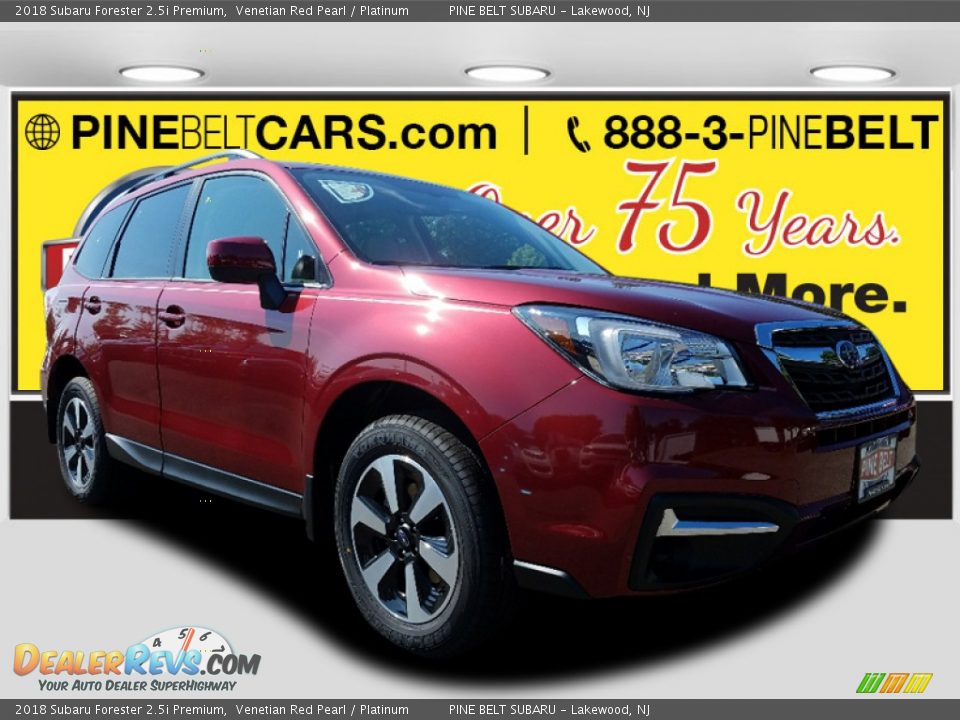 2018 Subaru Forester 2.5i Premium Venetian Red Pearl / Platinum Photo #1