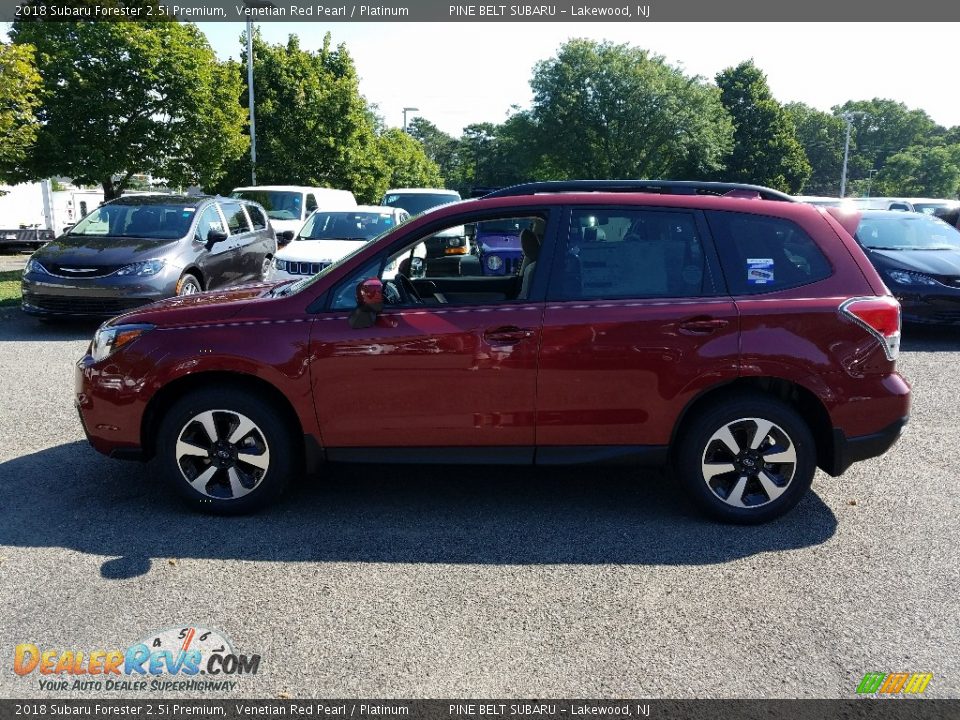 2018 Subaru Forester 2.5i Premium Venetian Red Pearl / Platinum Photo #3